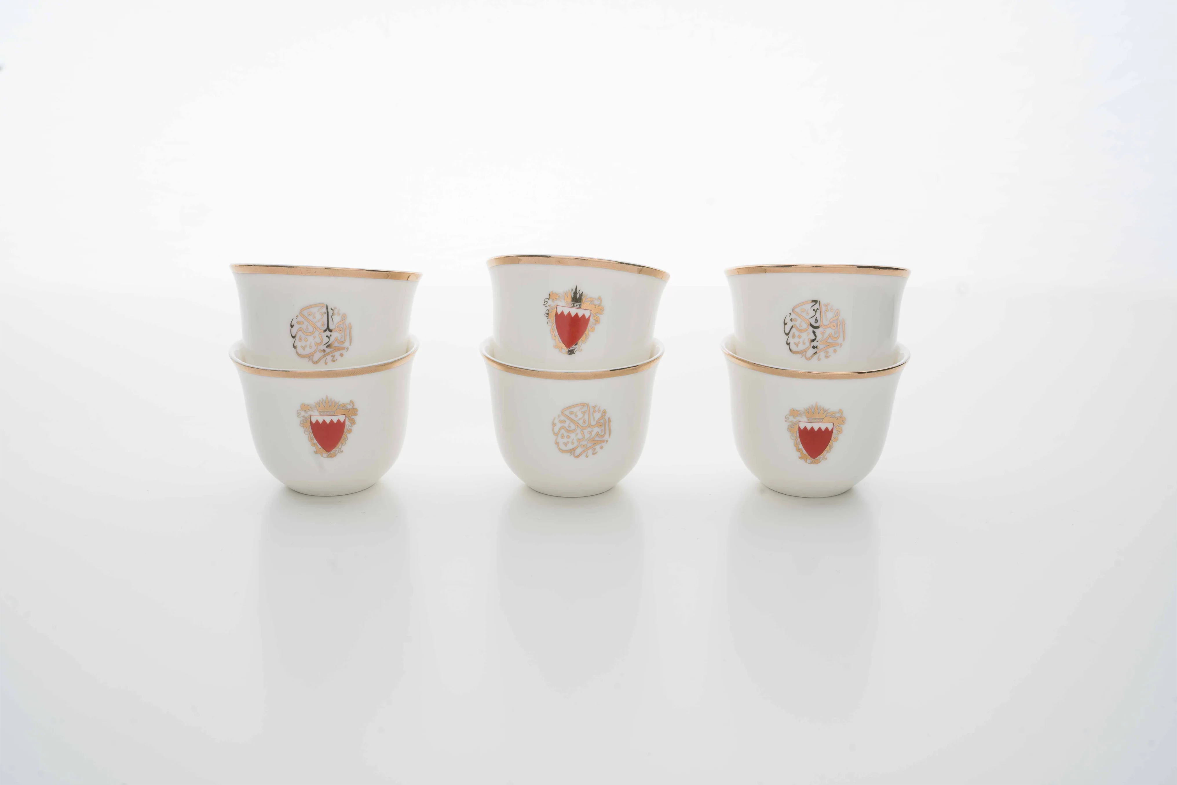 Pietra Cawa Cups Set Of 6 Bahrain - White
