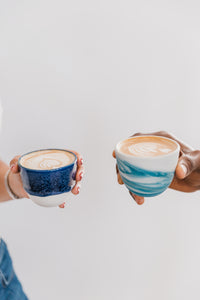 Dripping Blue Cup