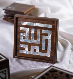 Wooden & mother of pearl art wall
