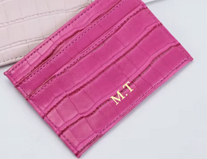 Croco Card Holder