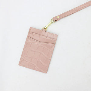 Croco Leather Lanyard