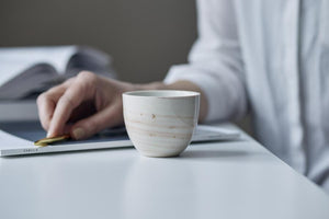 Light pink & Brown Smoke cup