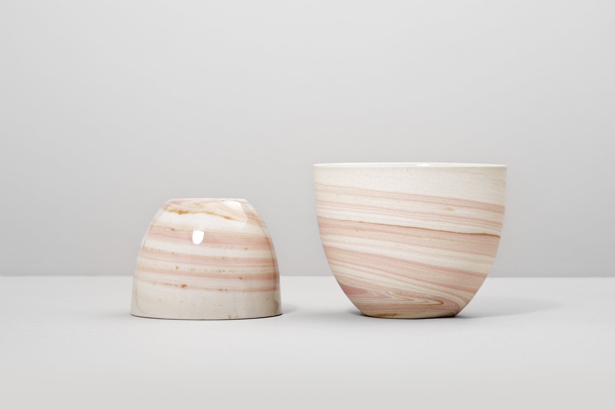 Light pink & Brown Smoke cup