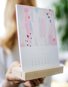 Yasa Pink Desk Calendar 2023